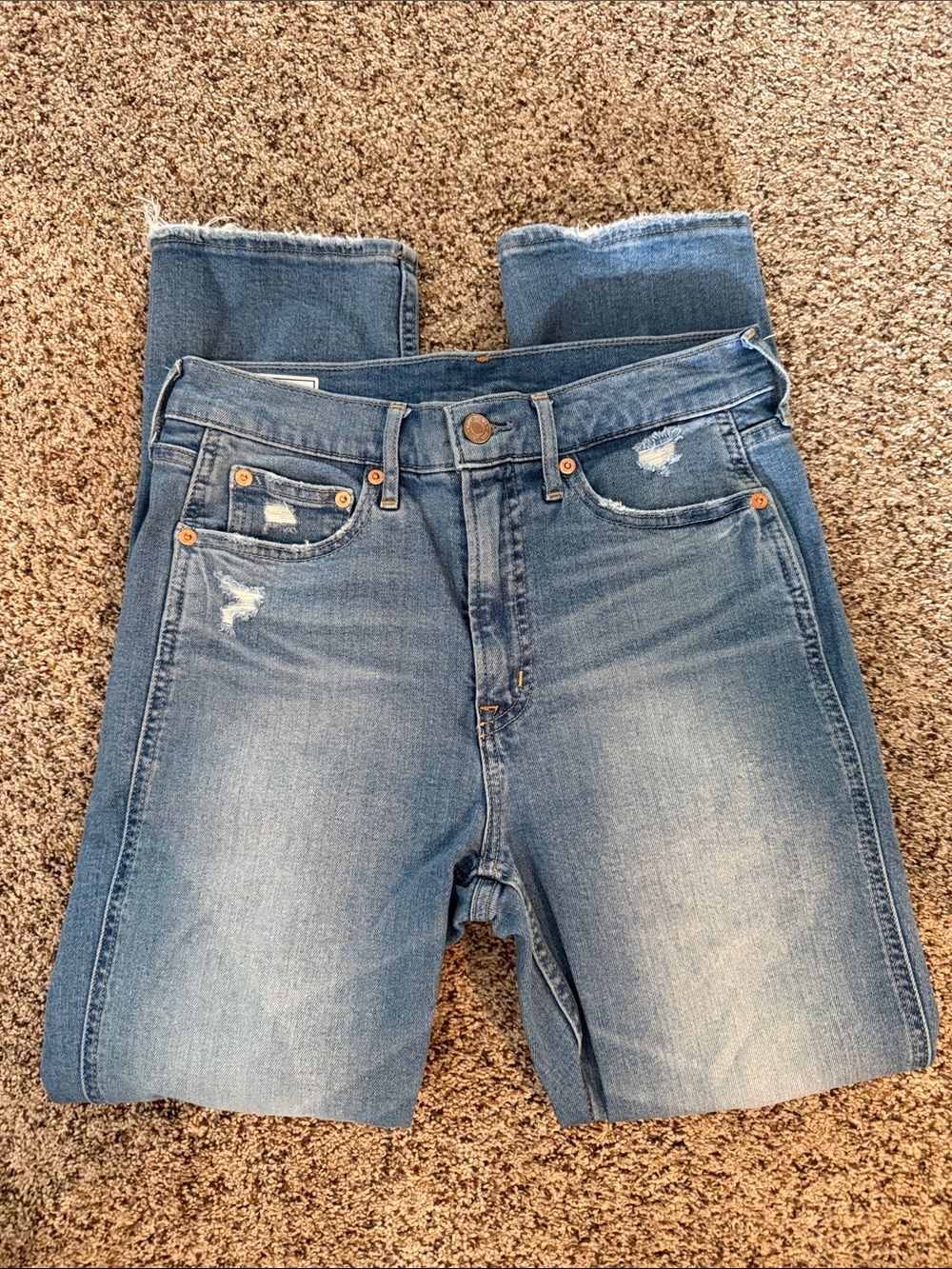 Gap High Rise Vintage Slim Distressed Jeans - 27